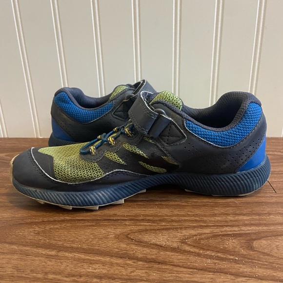 Merrell Nova 2 Trail Runner Sneaker Hook & Loop Blue Green Youth 3 - Picture 7 of 12